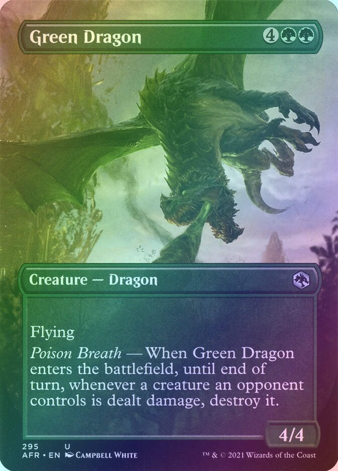 Green Dragon (AFR) (295) / Borderless / Foil
