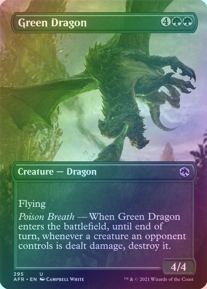 Green Dragon (AFR) (295) / Borderless / Foil