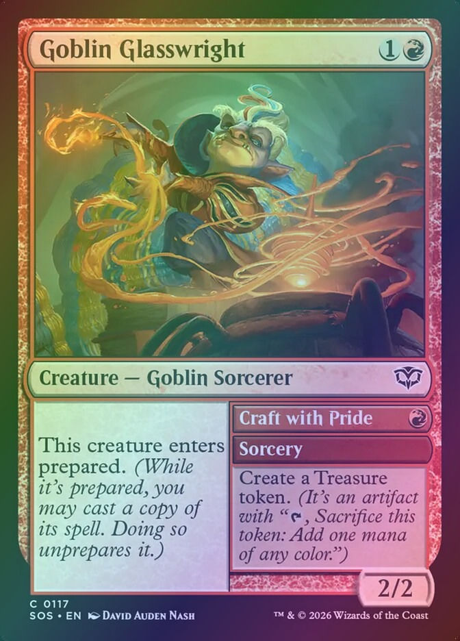 Goblin Glasswright // Craft with Pride (SOS) (117) / Foil
