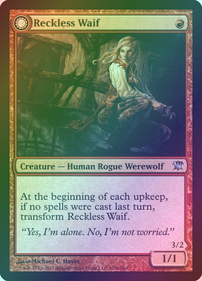 Reckless Waif // Merciless Predator (ISD) (159) / Foil