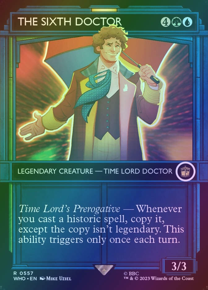 The Sixth Doctor (WHO) (557) / Borderless / Showcase / Foil