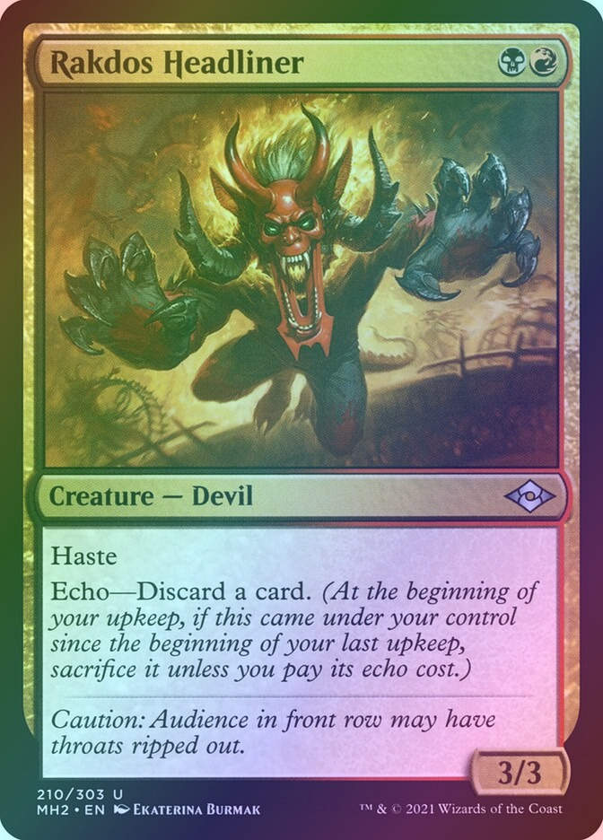 Rakdos Headliner (MH2) (210) / Foil