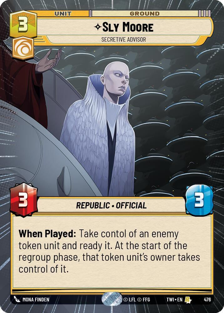 Sly Moore - Secretive Advisor (Hyperspace) (TWI) (476) / Foil