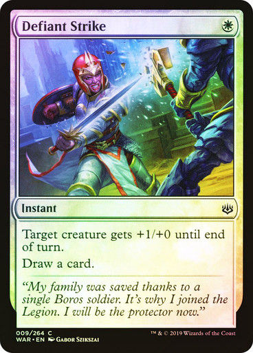 Defiant Strike (WAR) (9) / Foil