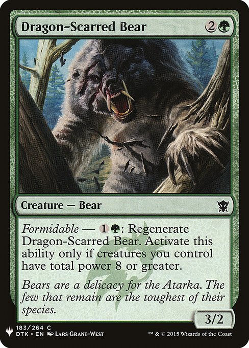 Dragon-Scarred Bear (PLST) (DTK-183)