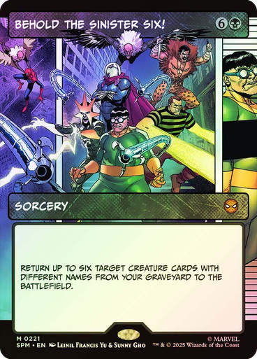 Behold the Sinister Six! (SPM) (221) / Showcase / Foil