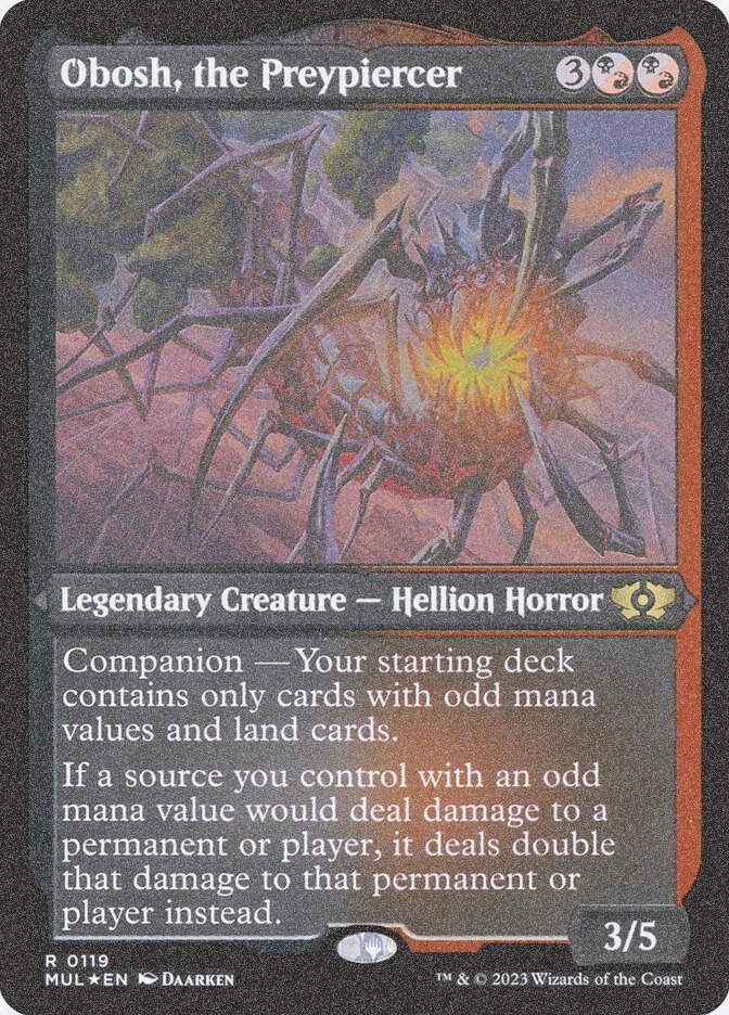 Obosh, the Preypiercer (MUL) (119) / Foil Etched