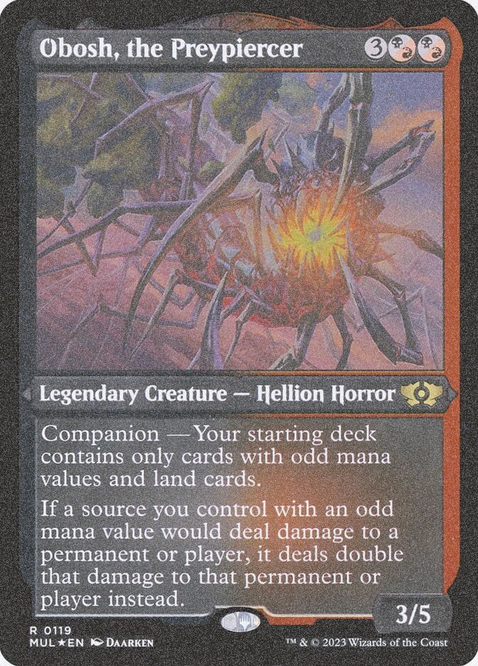 Obosh, the Preypiercer (MUL) (119) / Foil Etched