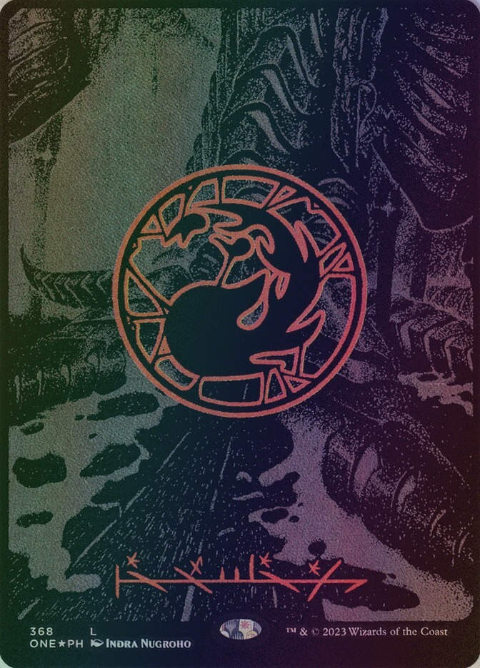 Mountain (ONE) (368) / Borderless / Oil Slick Foil
