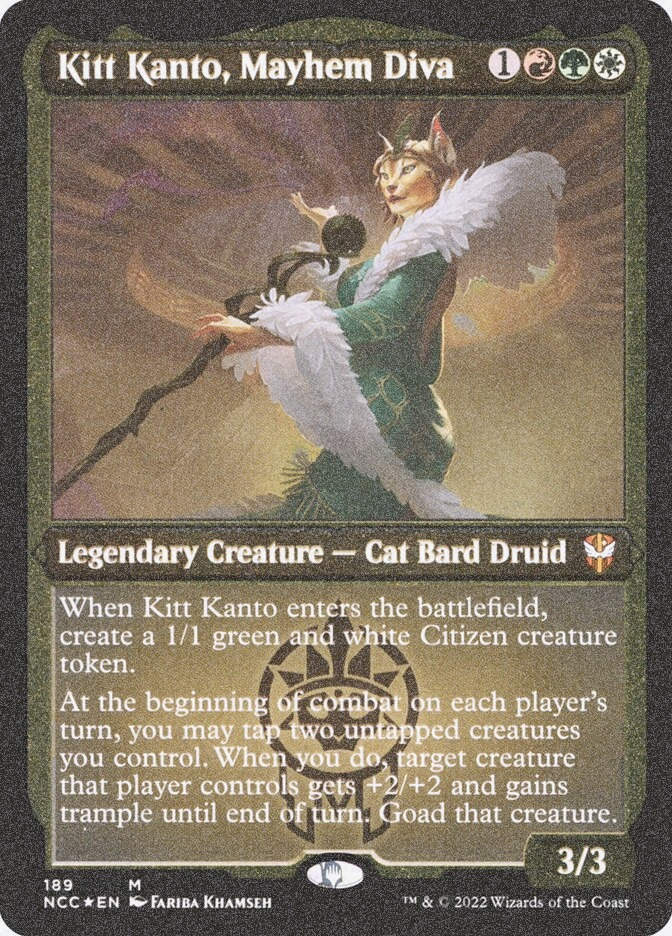 Display Token Kitt Kanto, Mayhem Diva (NCC) (189) / Foil Etched