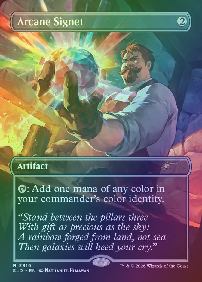 Arcane Signet (SLD) (2816) / Borderless / Foil