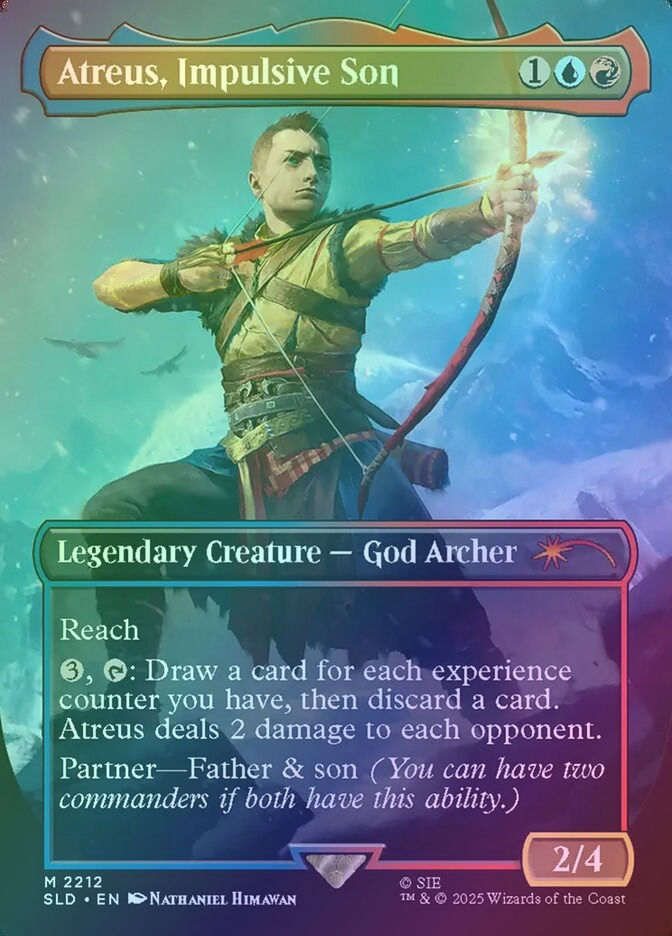 Atreus, Impulsive Son (SLD) (2212) / Borderless / Foil