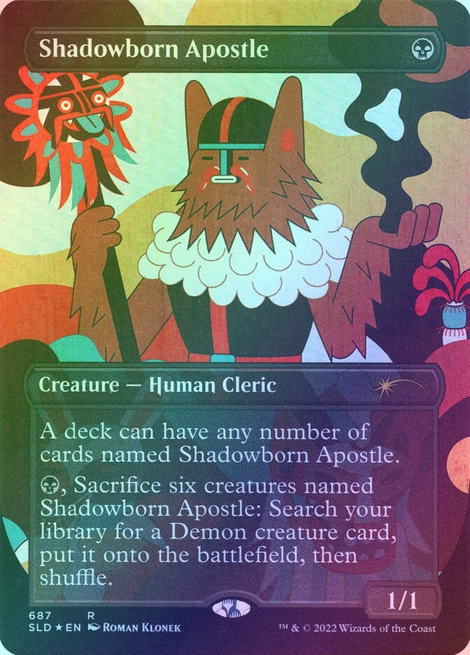 Shadowborn Apostle (SLD) (687) / Borderless / Foil