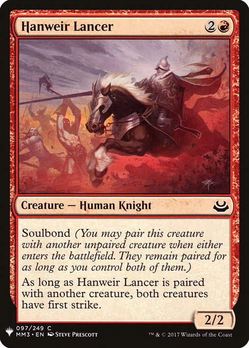 Hanweir Lancer (PLST) (MM3-97)