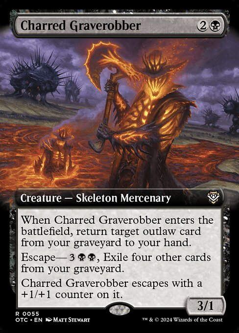 Charred Graverobber (otc) (55) / Extended Art