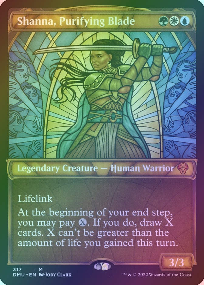 Shanna, Purifying Blade (DMU) (317) / Showcase / Foil