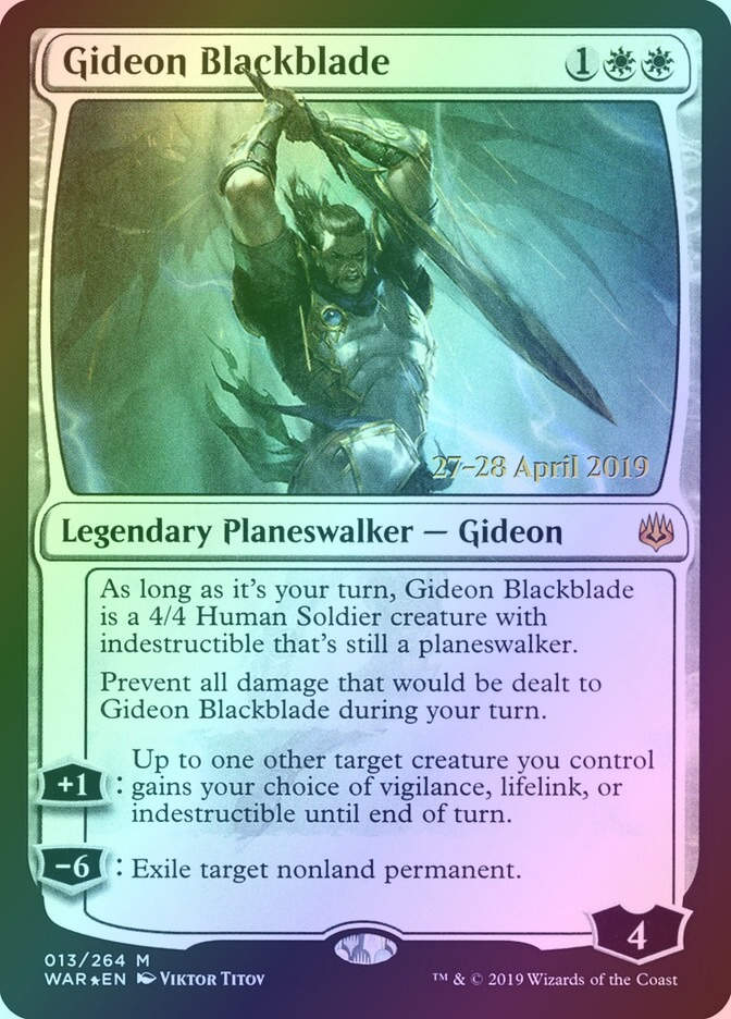 Gideon Blackblade (PWAR) (13s) / Foil