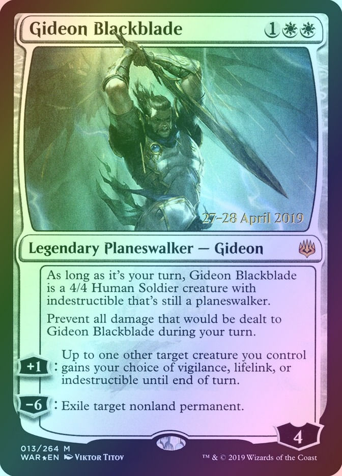Gideon Blackblade (PWAR) (13s) / Foil