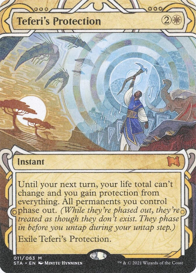 Teferi's Protection (STA) (11) / Borderless / Showcase / Foil Etched
