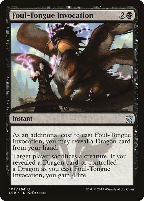 Foul-Tongue Invocation (DTK)