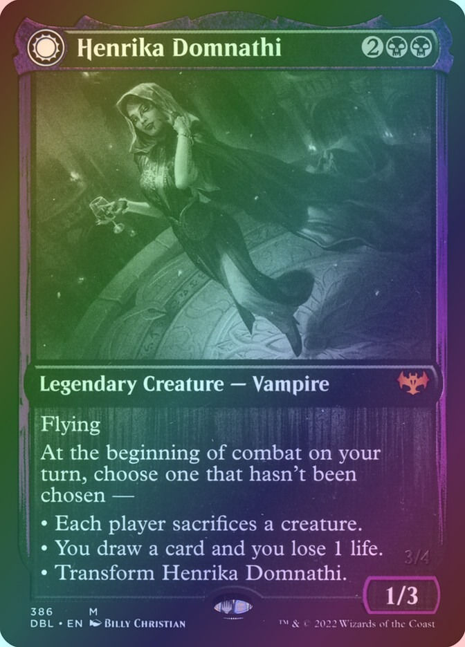 Henrika Domnathi // Henrika, Infernal Seer (DBL) (386) / Foil — cara 1 de 2