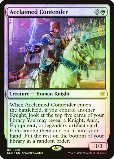 Acclaimed Contender (ELD) (1) / Foil