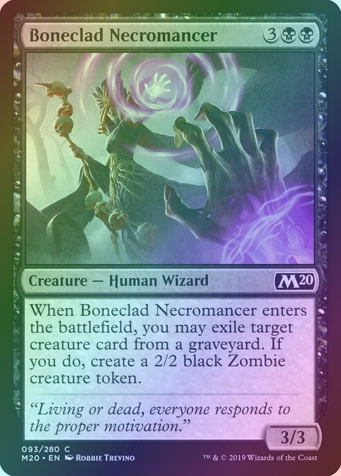 Boneclad Necromancer (M20) (93) / Foil
