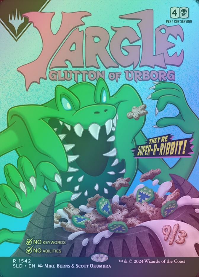 Yargle, Glutton of Urborg (SLD) (1542) / Borderless / Foil — cara 1 de 2