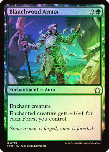 Blanchwood Armor (FDN) (213) / Foil