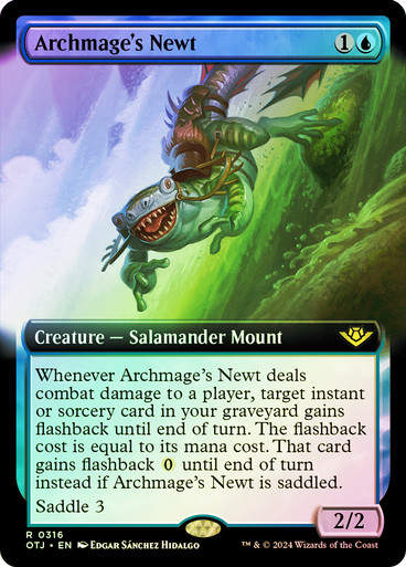 Archmage's Newt (otj) (316) / Foil Extended