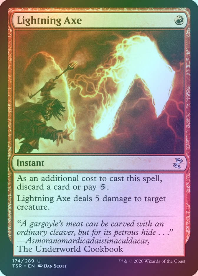Lightning Axe (TSR) (174) / Foil