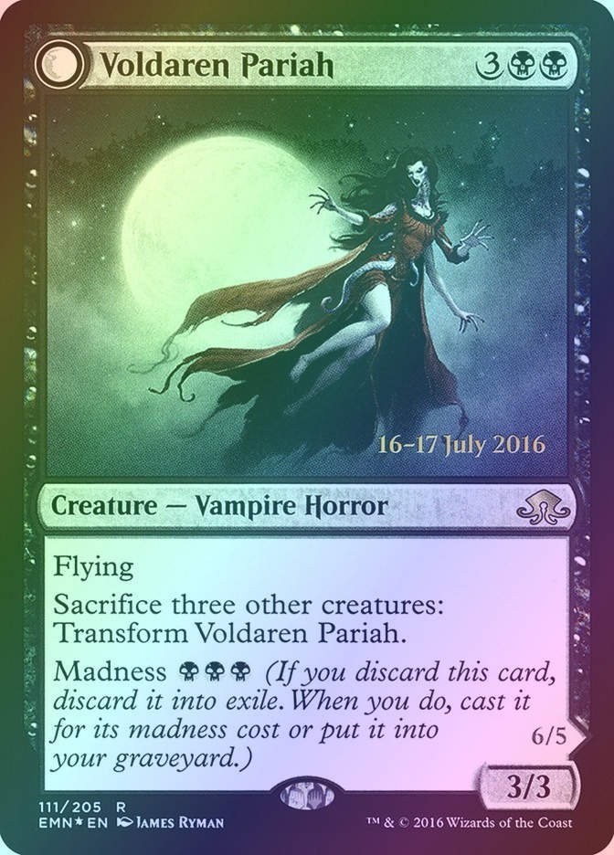 Voldaren Pariah // Abolisher of Bloodlines (PEMN) (111s) / Foil