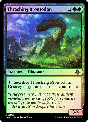 Thrashing Brontodon (lci) / Foil