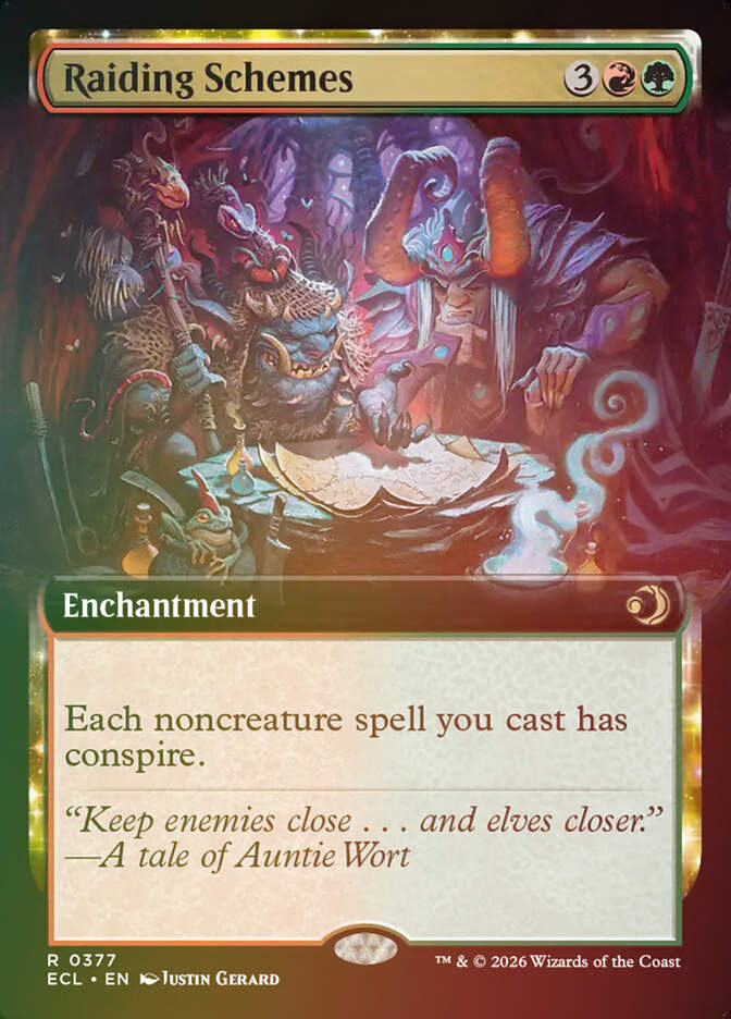Raiding Schemes (ECL) (377) / Extended Art / Foil