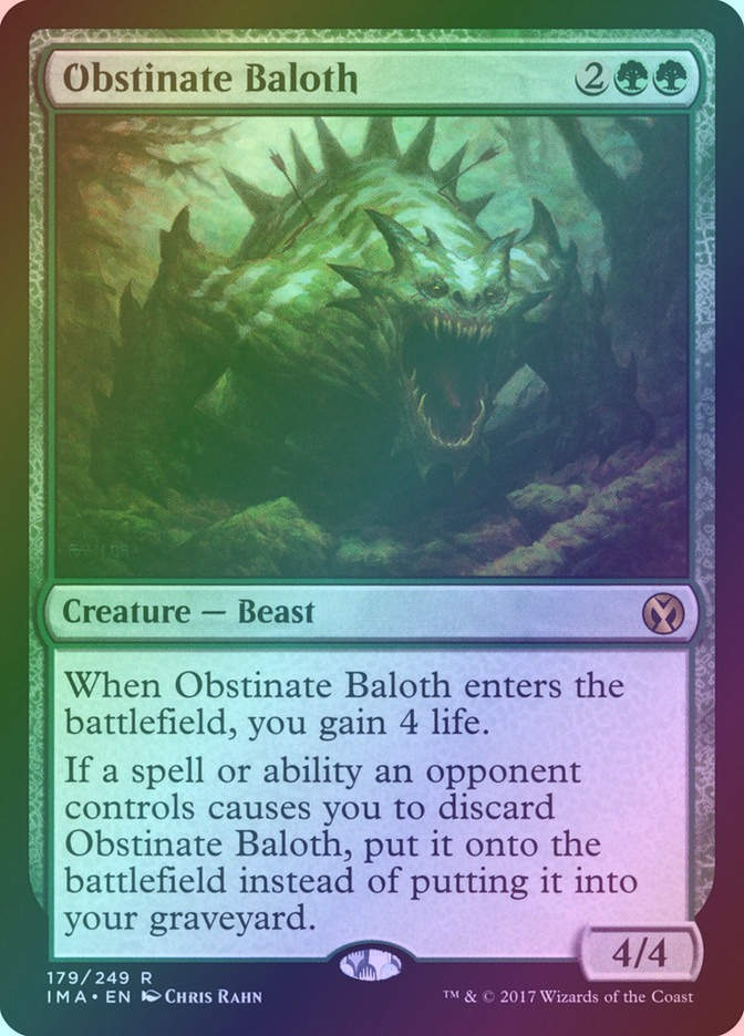 Obstinate Baloth (IMA) (179) / Foil