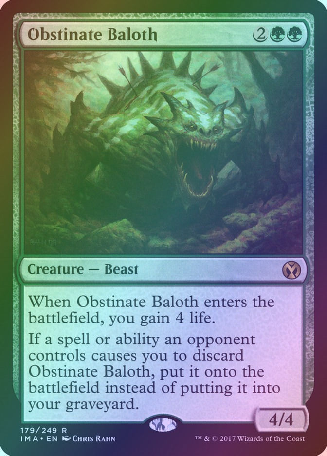 Obstinate Baloth (IMA) (179) / Foil