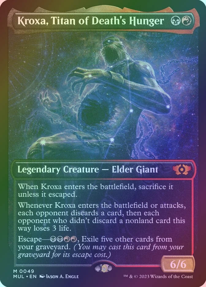 Kroxa, Titan of Death's Hunger (MUL) (49) / Showcase / Foil