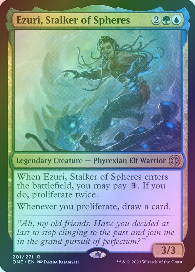 Ezuri, Stalker of Spheres (ONE) (201) / Foil