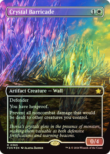 Crystal Barricade (FDN) (365) / Mana Foil / Borderless