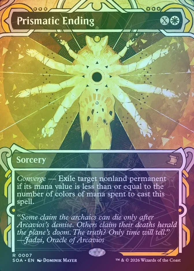 Prismatic Ending (SOA) (7) / Borderless / Showcase / Foil
