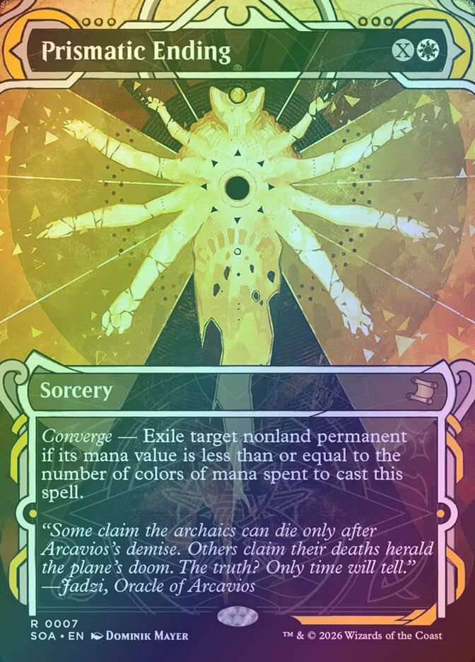 Prismatic Ending (SOA) (7) / Borderless / Showcase / Foil