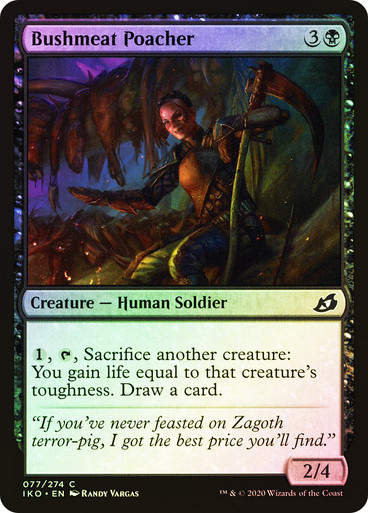 Bushmeat Poacher (IKO) (77) / Foil