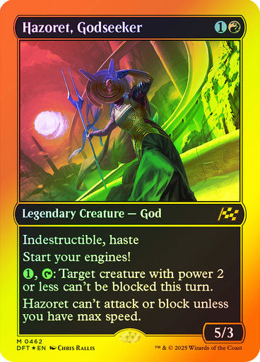 Hazoret, Godseeker (DFT) (462)  / First Place Foil
