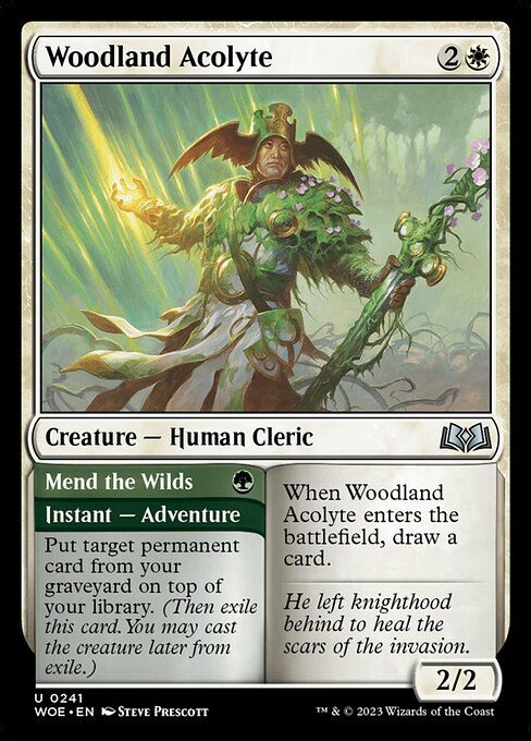 Woodland Acolyte // Mend the Wilds (woe)
