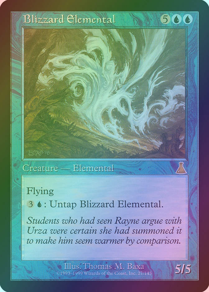 Blizzard Elemental (UDS) (27) / Foil