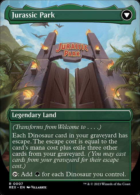 Welcome to . . . // Jurassic Park (rex) — cara 2 de 2