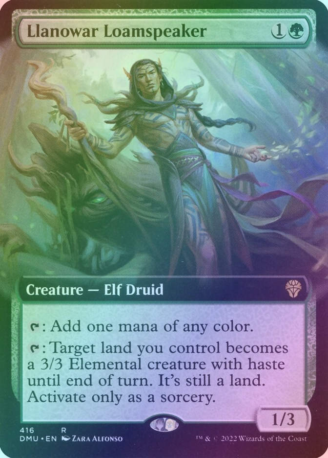 Llanowar Loamspeaker (DMU) (416) / Extended Art / Foil