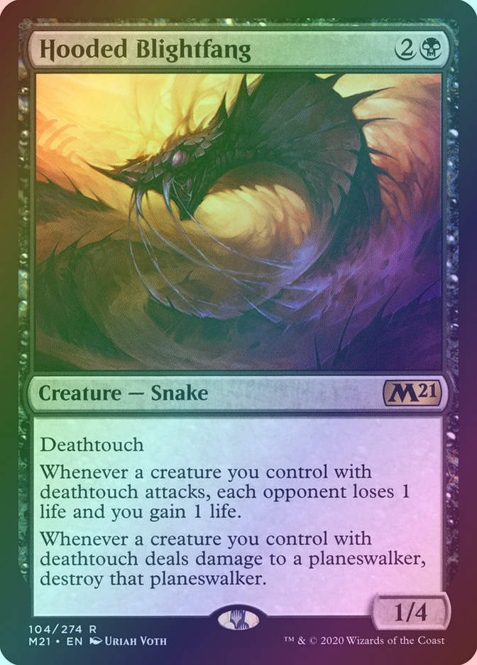 Hooded Blightfang (M21) (104) / Foil