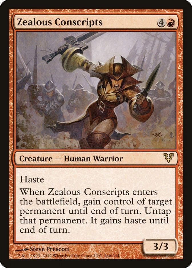Zealous Conscripts (AVR) (166) / Foil