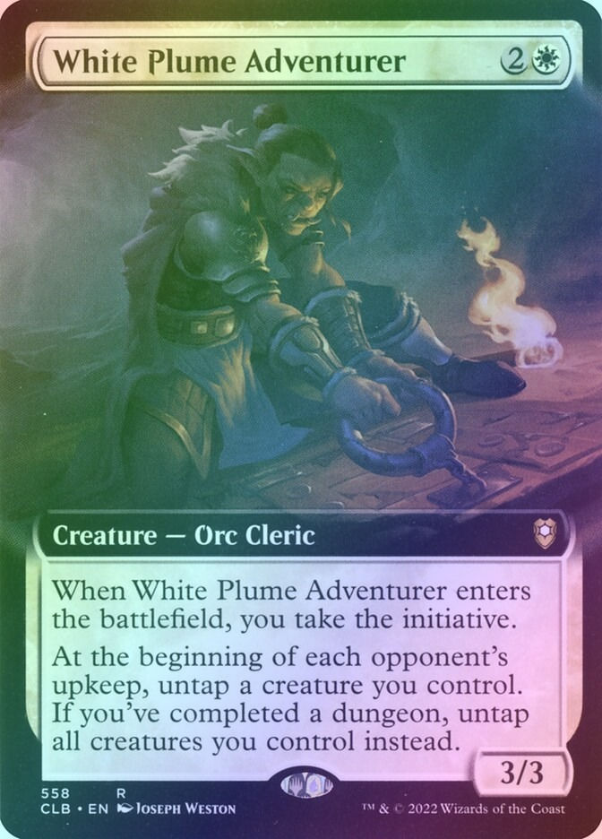 White Plume Adventurer (CLB) (558) / Extended Art / Foil